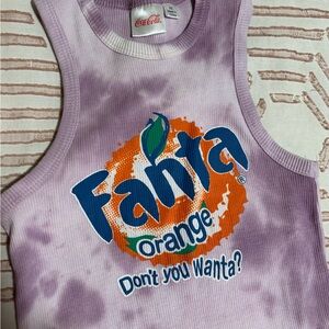 Purple tie-dye tank- Coca-Cola Fanta